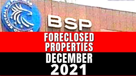 4,000+ BSP foreclosed properties for negotiated sale (December .